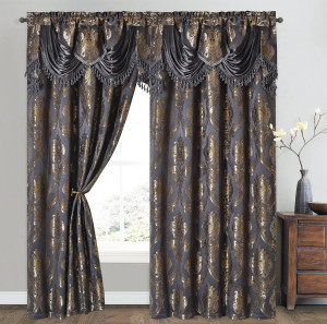 GOHD Luxe Love. Jacquard Window Curtain Panel Drap...