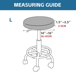 Shukii Stool Covers Round 2 Pack Bar Stool Covers...