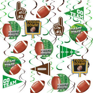 30 Pieces Football Party Decorations Football Hang...