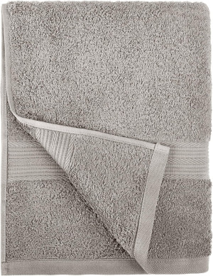 Amazon Basics 6-Piece Fade Resistant Bath towel, H...