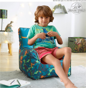 Idea Nuova Jurassic World 2 Kids Nylon Bean Bag Ch...
