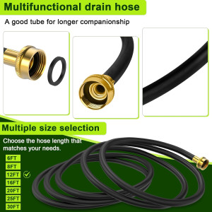 12FT Dehumidifier Drain Hose with 3/4 Inch FHT Con...