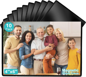 Magnetic Picture Frame, 10 Pack Magnetic Photo Fra...