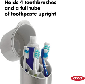 OXO Good Grips Stainless Steel Toothbrush Organize...