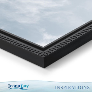 Icona Bay 8x10 Black Picture Frame Beautifully Det...