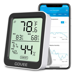 Govee Hygrometer Thermometer H5075, Bluetooth Indo...