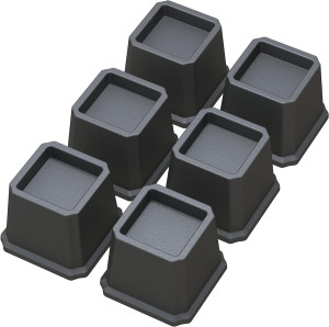 Bed Risers 3 Inch Heavy Duty Bed Elevators, Set of...
