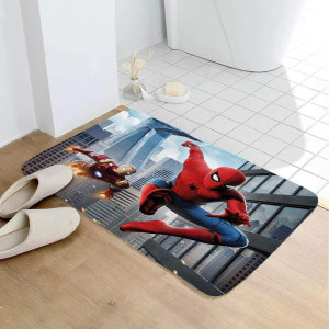 Kids Bath Mat Hero Boy Bathroom Mat with Non Slip...