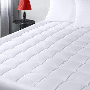 Utopia Bedding Twin Mattress Pad, Quilted Fitted P...