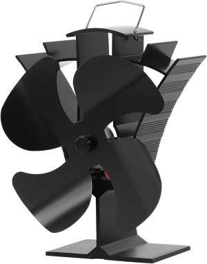 VODA Wood Stove Fan Small New Designed 4 Blades He...