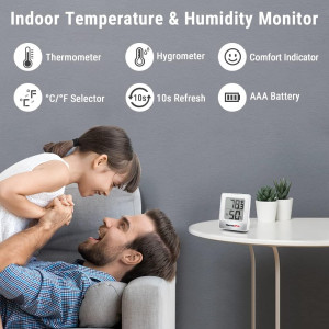 ThermoPro TP49 3 Pieces Digital Hygrometer Indoor...