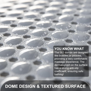 Bath Tub and Shower Mats, Non Slip 40 x 16 Inch Ex...