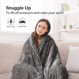 Uttermara Weighted Blanket Queen Size 15lbs 60x80...