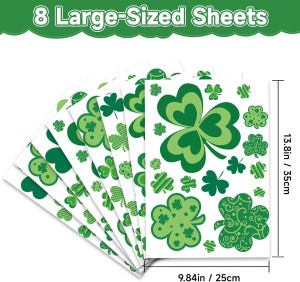 St Patricks Day Window Clings Decorations, Saint P...