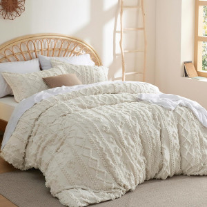 Bedsure Boho Twin Duvet Cover - Tufted Duvet Cover...