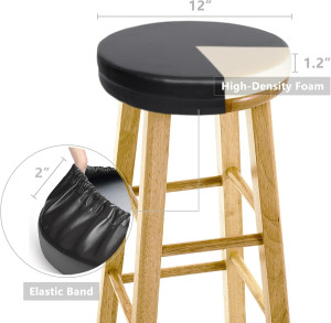 Shinnwa Bar Stool Cushion Round Foam Padded Seat C...