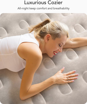 iDOO Queen Air Mattress with Built in Pump, 18 Rai...