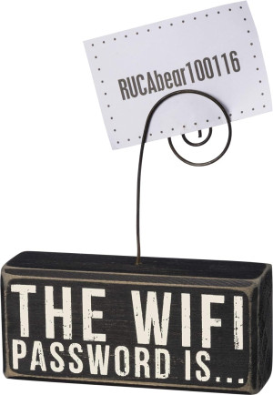 Primitives by Kathy 37176 Wood Photo Holder Block,...