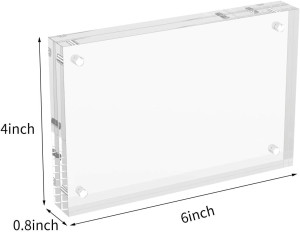 AITEE 4x6 Acrylic Picture Frames 3 Pack, 20% Thick...