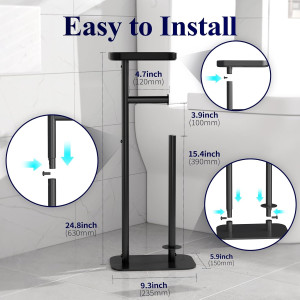 Kitsure Toilet Paper Holder Free Standing - Multif...