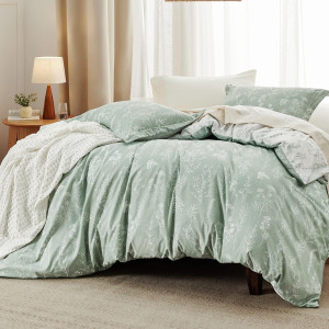 Bedsure Queen Comforter Set - Sage Green Bed Set,...