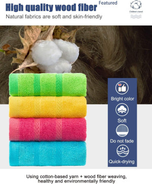 MEMRUI Multicolor Fingertip Towels for Bathroom -...