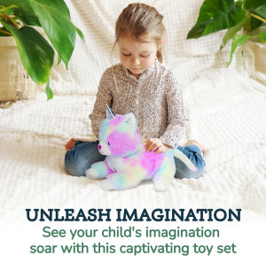 PixieCrush Unicorn Cat Plushie - Mommy Cat Unicorn...