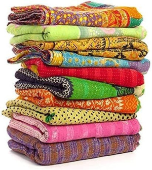 Wholesale Mix lot Tribal Kantha Quilts Reversible...