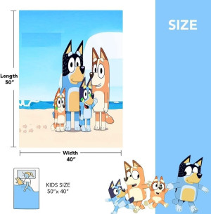 Kids Toddlers 50 * 40in - Cozy Kids Flannel Blanke...