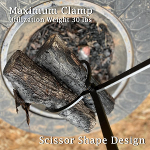 28" Firewood Tongs Log Grabber for Thick Logs Outd...