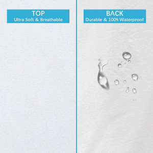 Pillow Protector 100% Waterproof & Noiseless Pillo...