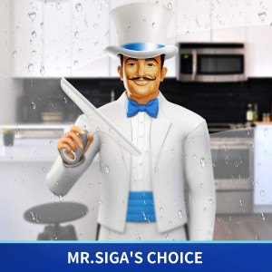MR.SIGA Multi-Purpose Silicon Squeegee for Window,...