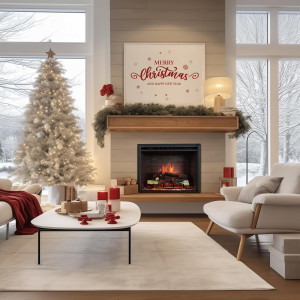 PuraFlame Western Electric Fireplace Insert with F...