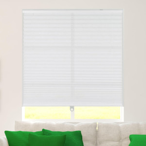 CALYX INTERIORS Pleated Fabric Window Shade, Light...