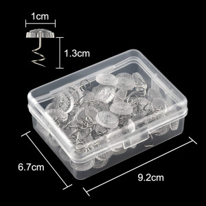 KUUQA Upholstery Twist Pins Clear Heads Bed Skirt...