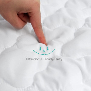 Crib Mattress Protector Sheets Fitted Waterproof C...