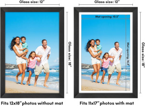 Americanflat 12x18 Poster Frame in Black - Use as...