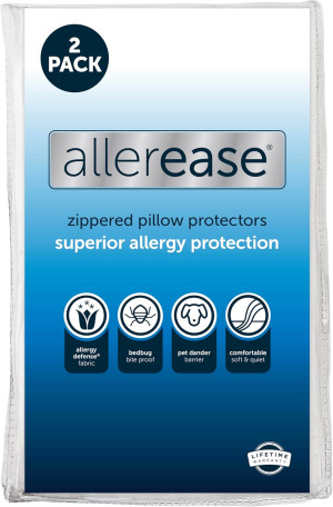 Set of 2 Standard/Queen AllerEase Pillow Protector...