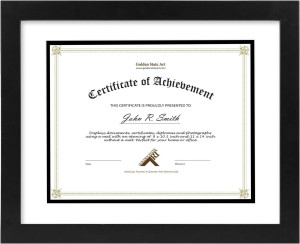 Golden State Art, 11x14 Diploma Frame for 8.5x11 D...