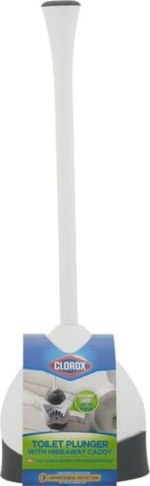 Clorox Toilet Plunger with Hideaway Caddy – Toilet...