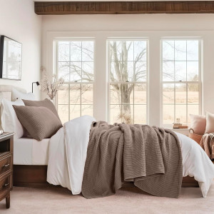 EVERGRACE Cotton Coverlet Set King Size 3 Pieces,...