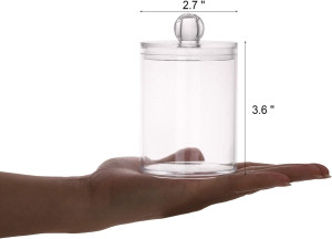 Tbestmax 3 Pack Plastic Cotton Swab Ball Pad Holde...