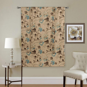 H.VERSAILTEX Blacout Tie Up Curtains for Windows 6...