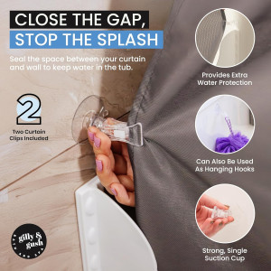 Removable Shower Splash Guard for Bathtub - Water...