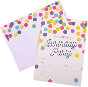 GSM Brands Invitations for Birthday Party - 20 Car...