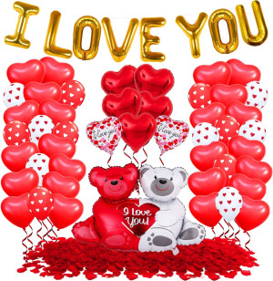 KatchOn, I Love You Balloons Set - Large, Pack of...