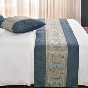 Chenille Bed Runner, Durable Decorative Bed Scarf...