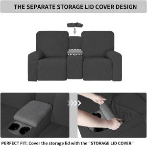 Easy-Going 1 Piece Stretch Reclining Loveseat with...