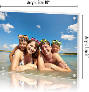 Americanflat 8x10 Acrylic Picture Frame - Clear Pi...
