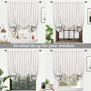 DriftAway Farmhouse Linen Blend Blackout Tie Up Cu...